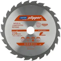 Norton cirkelzaagblad, 235 mm x 30 mm x 24 tanden, voor hout en composietmaterialen, ATB (2,8 / 1,8)