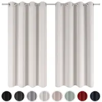 Blumtal Gordijnen - Gordijn - Verduisterend - Kant en Klaar - 140x175 cm - Maanlicht Grijs - Set van 2