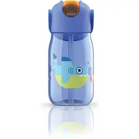 Zoku Drinkfles Kids Flip met Rietje Blue 415 ml