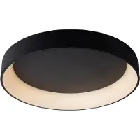 Lucide LED-plafondlamp Talowe, dimbaar, zwart, Woon-/ Eetkamer, Aluminium, Modern, LED plafondlamp