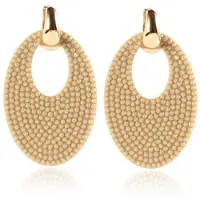 Cilla Jewels Ovale dames oorbellen Champagne Goudkleurig