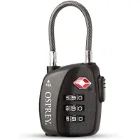 Osprey TSA Cable Lock Slot Black O/S