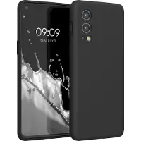 Kwmobile telefoonhoesje geschikt voor OnePlus Nord 2 5G - Hoesje met siliconen coating - Smartphone case in zwart