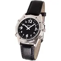 Orium Casual Talking Watch - mannenstem - 24 x 4 x 1 cm - zwart en wit