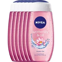 Nivea Waterlily & Oil Douchegel – Shower Gel Met Vitamine C & E - Voordeelverpakking 6 x 250 ml