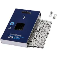 BBB Cycling PowerLine Fietsketting – 8 Speed Fietsketting Racefiets – 114 Schakels – Nikkel - BCH-82