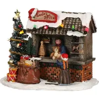 Luville Kerstfiguur Santa's Gifts LuvilleKerstman cadeautjes l13b8h11cm bo