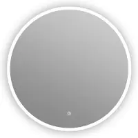 Guido Gusto Ronde badkamerspiegel Dani zonder lijst met verwarming, Directe LED verlichting en touch sensor 60x60cm