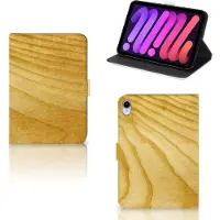 B2Ctelecom iPad Mini 6 (2021) Tablet Book Cover Licht Hout