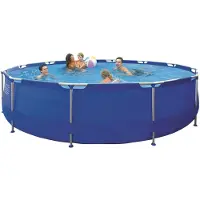 Avenli Opzetzwembad met filterpomp - Rond zwembad - 450x90 cm - veel accessoires