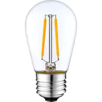 LumenXL Dimbare 2 watt filament lamp van glas, 2200K: 15 of 25 pack