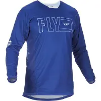 FLY Racing Kinetic Fuel Blauw Wit Jersey Maat XL