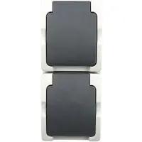 Nobrand Nova Wandcontactdoos Dubb Ra Spatwaterd Ip44 Ver Opb