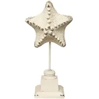 Clayre & Eef | Beeld Zeester kunststof wit 15x9x32 cm decoratieve objecten | NADUVI