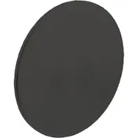 Intersteel Rozet blind rond zelfklevend mat zwart