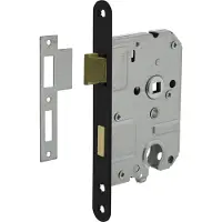 Intersteel Slotkast cilinder Domus zwart afgerond