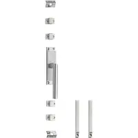 Intersteel krukespagnolet rechts hoek 90° incl. stangenset - RVS