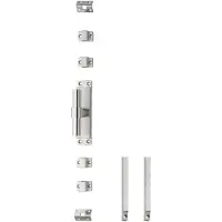 Intersteel Kruk-espagnolet links T-recht met stangenset 2x 1245 mm rvs geborsteld