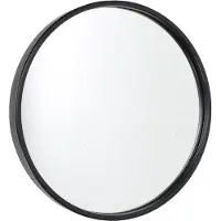 Jax Design Fragix Boston wandspiegel rond - Zwart - Metaal - Ø35cm - Industrieel