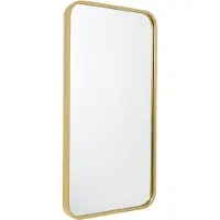 Jax Design Spiegel Fragix Boston | Jax Design metaal goudkleurig 75x40 cm wandspiegels | NADUVI