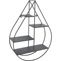 Jax Design Wandrek Drup | Jax Design metaal zwart 50x70x15 cm wandrekken | NADUVI