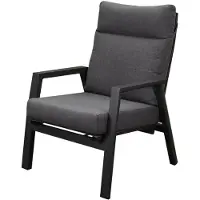 AVH-Collectie Vegas lounge tuinstoel verstelbaar aluminium antraciet