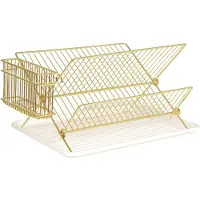 PT Living afwasrek - 36,5 x 29,5 x 23,5 cm - goudkleurig