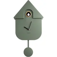 Karlsson Wandklok Modern Cuckoo Groen 41 X 21,5 X 8,5 Cm