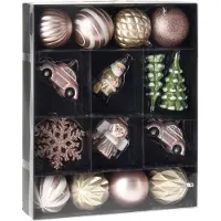 Nampook Xmas Hangdeco Set 20Pcs Pink kerst