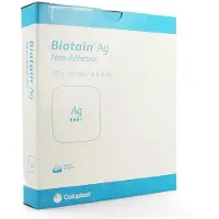 Coloplast Biatain AG Schuimverband Niet-Adhesief 10 x 10 cm (9622) | 5 stuks
