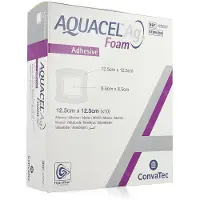 ConvaTec Aquacel Ag Foam Adhesive 12,5 x 12,5 cm | 10 stuks