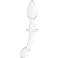 Chrystalino Doubler - White glazen dildo