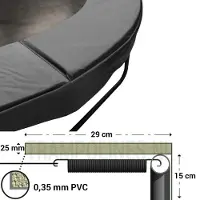 Magic Jump Trampoline Rand Grey 183 cm