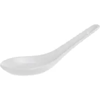 C&T Apero Rijstlepel - Porselein - 14 cm - Wit - Set-6