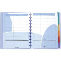 Atoma 3x Lerarenagenda +gratis parkerset balpennen inhoud 2 parkers kleur oranje en paars