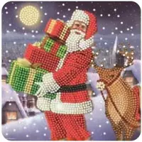Crystal Art Crystal Card Kit | Diamond painting Santa's Gifts
