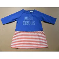 Wiplala meisje kleedje jurk blauw orange , miss circus 1 jaar 80