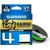 Shimano Fishing Kairiki 4 gevlochten lijn, 300 meter, groen, 0.130 mm