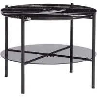 Hubsch Salontafel zwart marmer