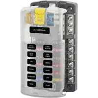 Blue Sea Systems Ato Fuse Block 12 Position Adapter Zwart