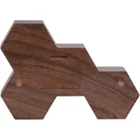 Karlsson Wekker Six In The Mix Black Wood Painted 17,5 x 12 cm