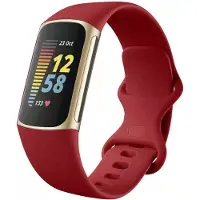 IMoshion Siliconen bandje voor de Fitbit Charge 5 / 6 - S - Rood