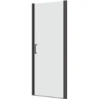 Guido Gusto Douchedeur 100x195cm 6mm Nano glas mat zwart serie Tim