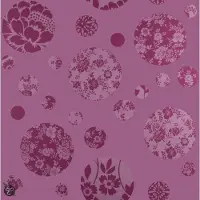 Dutch Wallcoverings Papierbehang bloem - fuchsia
