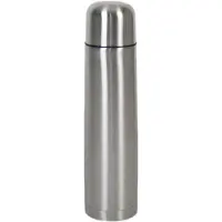 Gerimport thermosfles 1 liter RVS zilver
