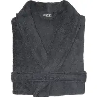 Twentse Damast Badjas Alexis Donkergrijs - S/M