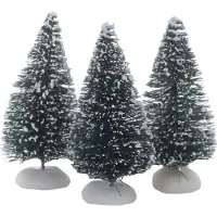 Dickensville - Besneeuwde Bomen 9cm - Set van 3