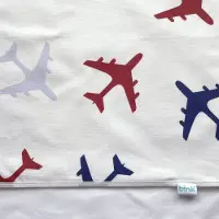 Bink Bedding Planes Blauw 100x150cm Ledikantlaken BB121711