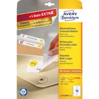 Avery Etiketten 96 X 50,5 Mm Papier Wit 300 Stuks