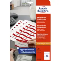 Avery Zweckform Insteekkaartjes 9 x 5,4 cm 54 x 90 mm 200 Stuks